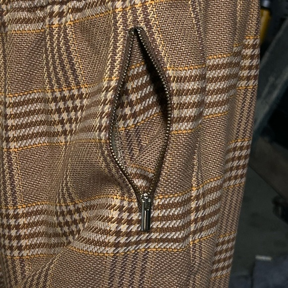 Nocturne Plaid Pull On Trouser Pant Relax High Rise Preppy Skate Rave Women 42 - Picture 5 of 8